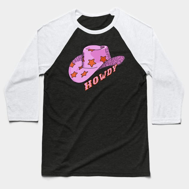 Howdy Baseball T-Shirt by hrose524